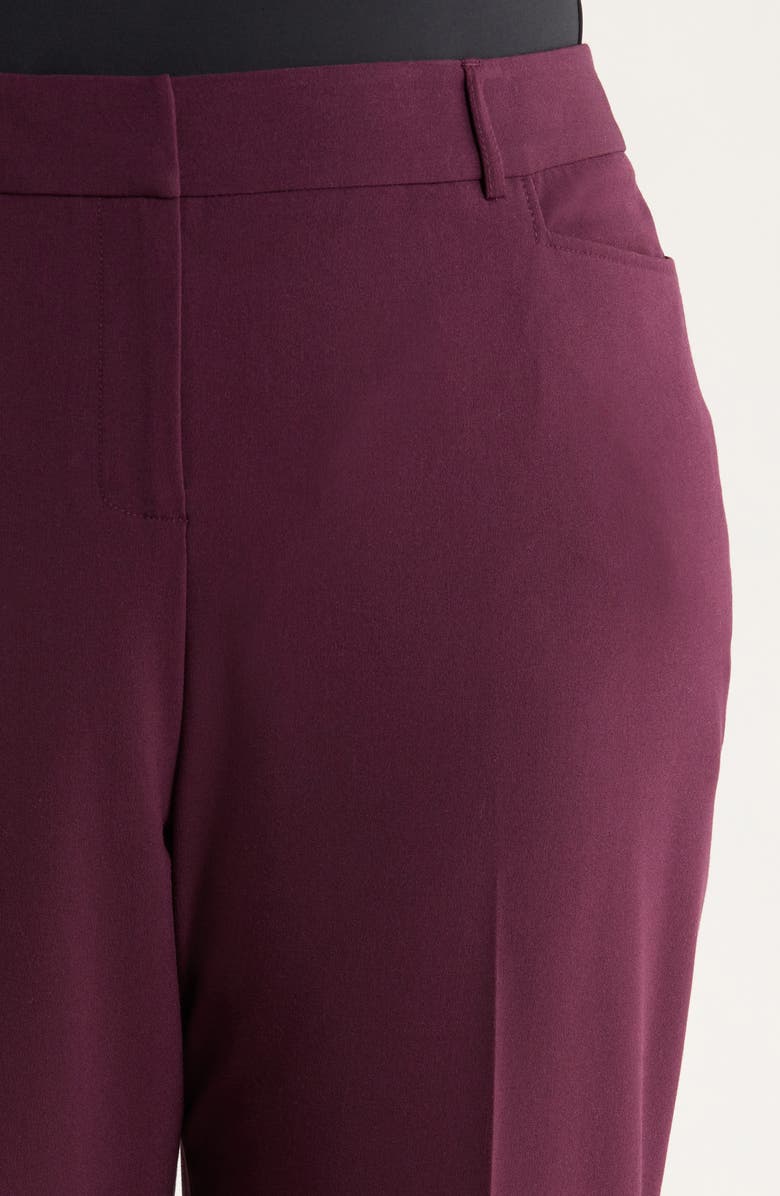 Tahari ASL Bird Eye Pants, Alternate, color, Plum