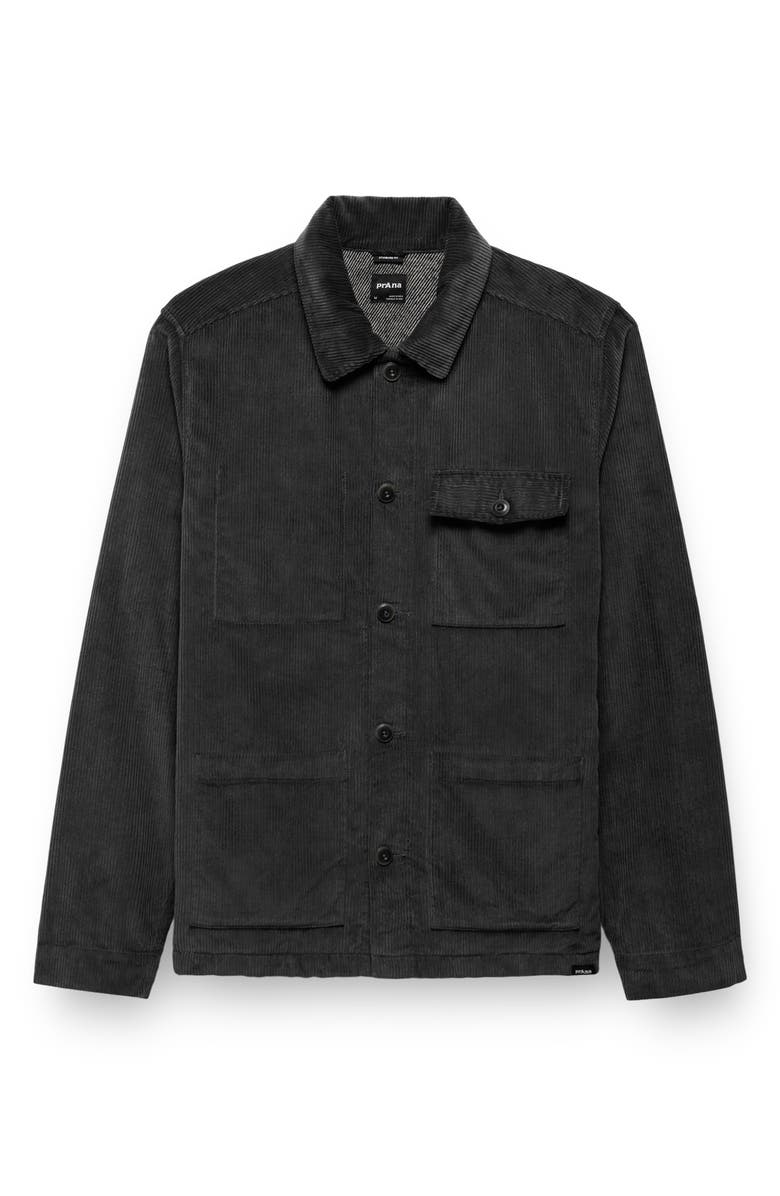 prAna Ridgecrest Organic Cotton Corduroy Chore Coat, Alternate, color, Shadow