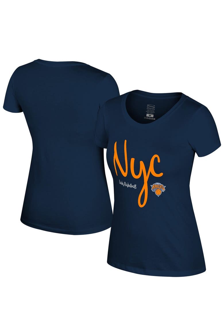 Women's Stadium Essentials  Navy New York Knicks 3rd Quarter T-Shirt, Alternate, color, Navy