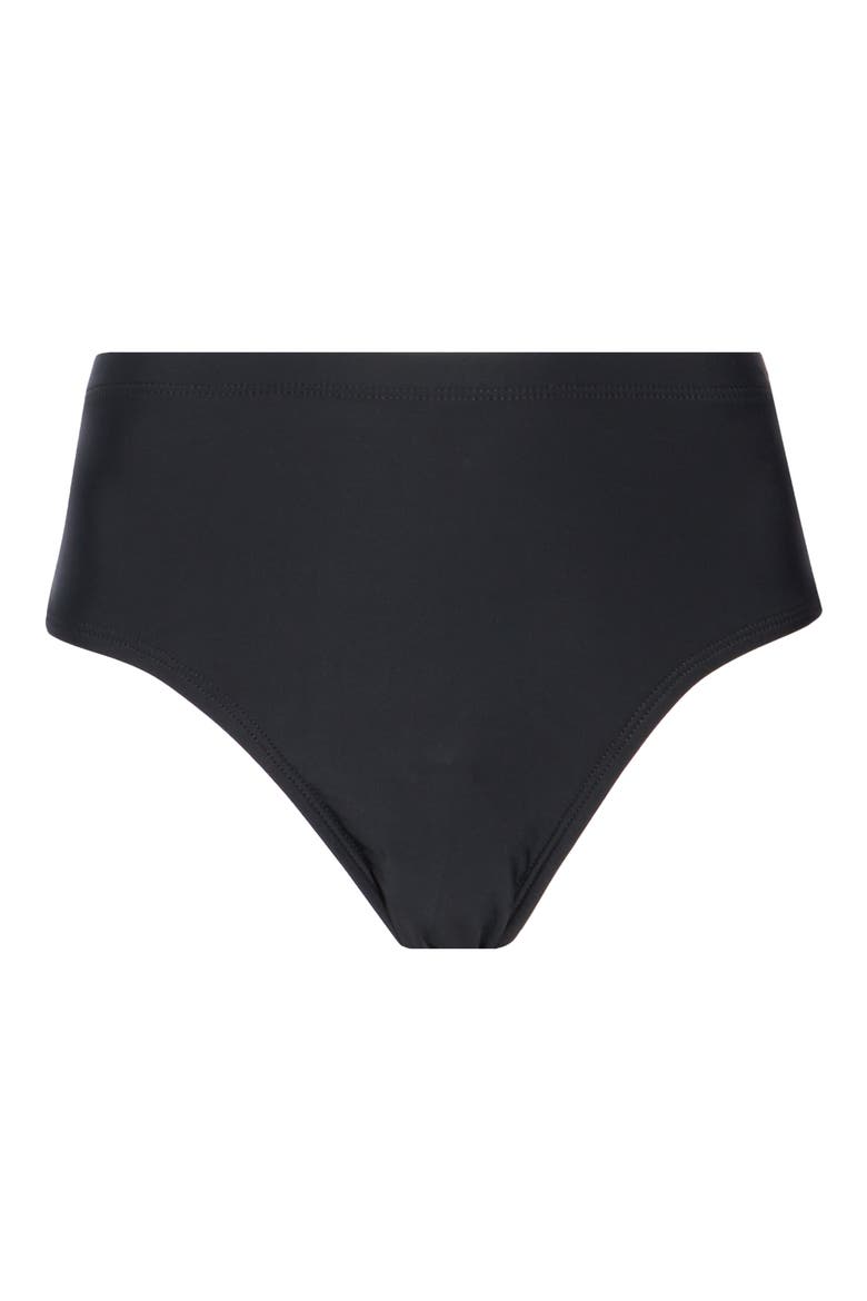 Shirred Side Bikini Bottoms, Main, color, BLACK