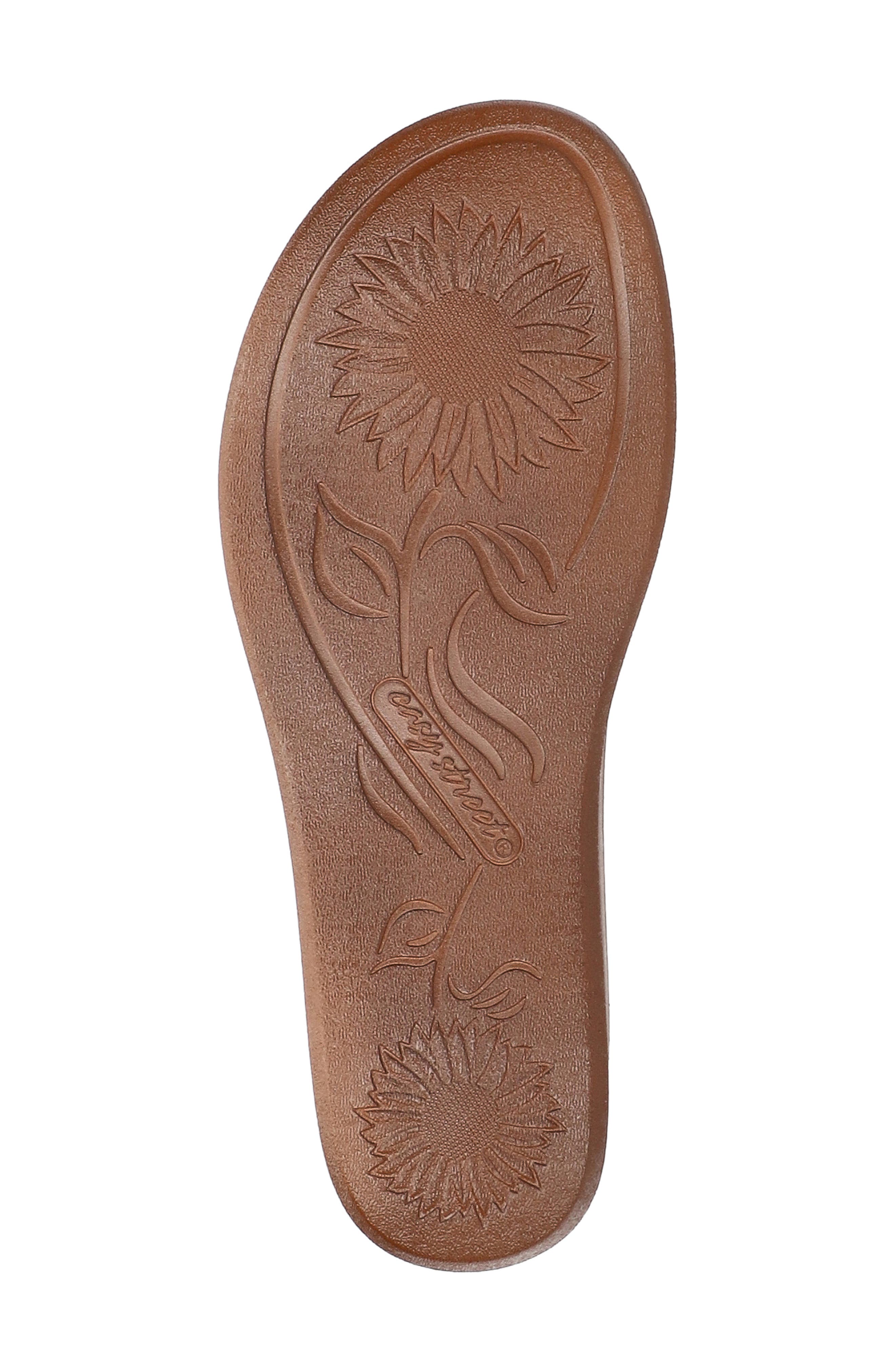 Lani Faux Leather Wedge Sandal, Alternate, color, TAN