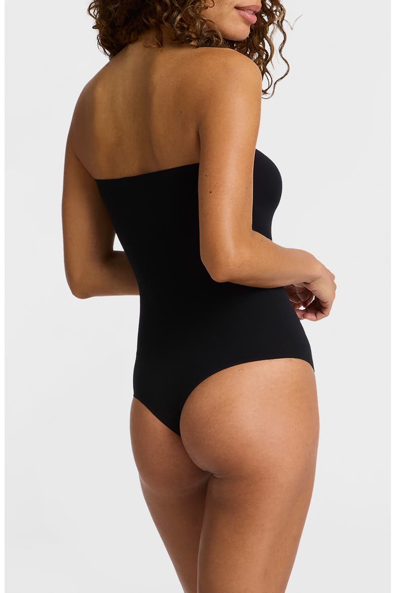 Ballet Strapless Bodysuit, Alternate, color, BLACK