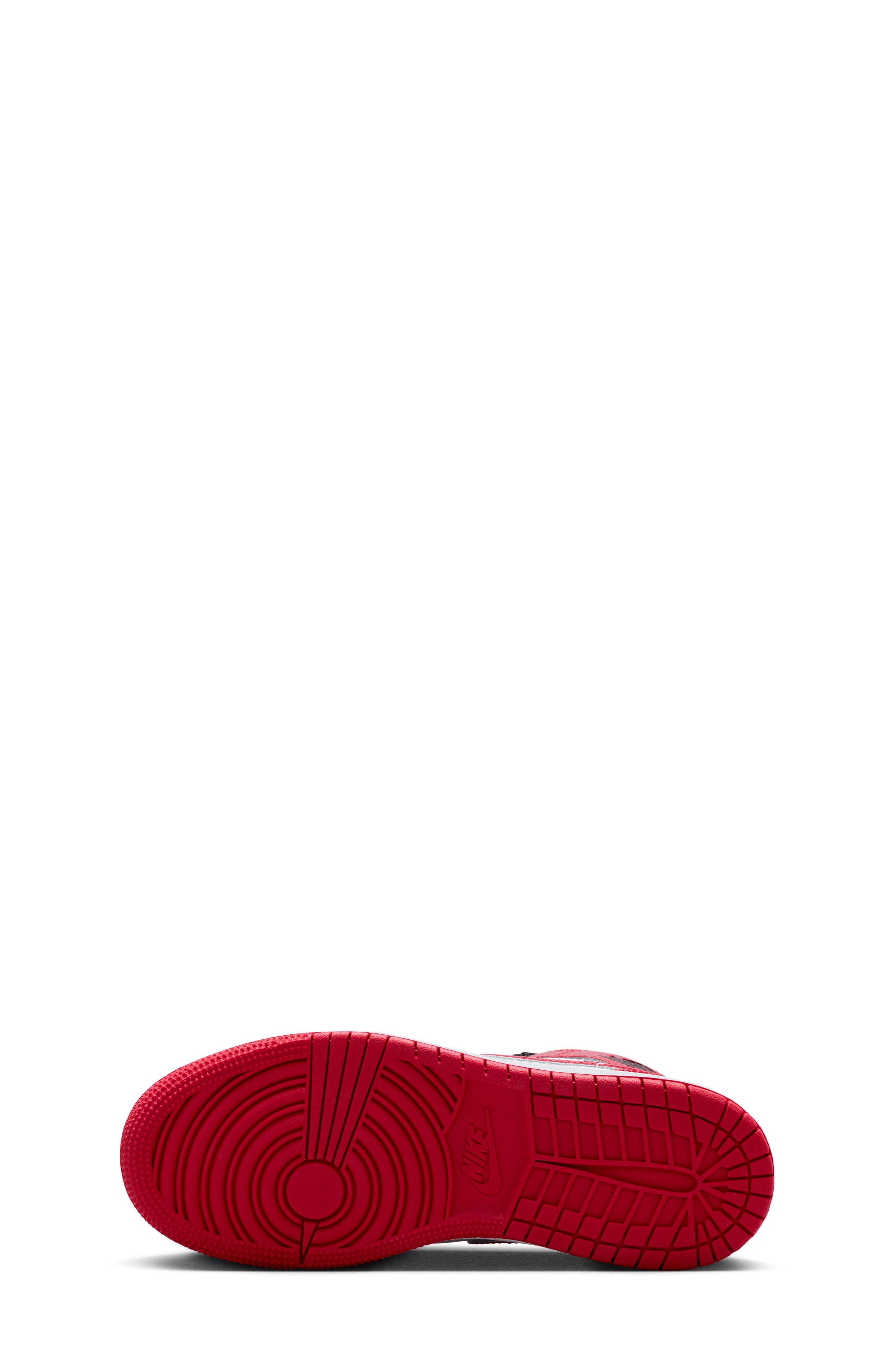 Nike Kids' Air Jordan 1 Mid Sneaker, Alternate, color, Black/ White/ Gym Red