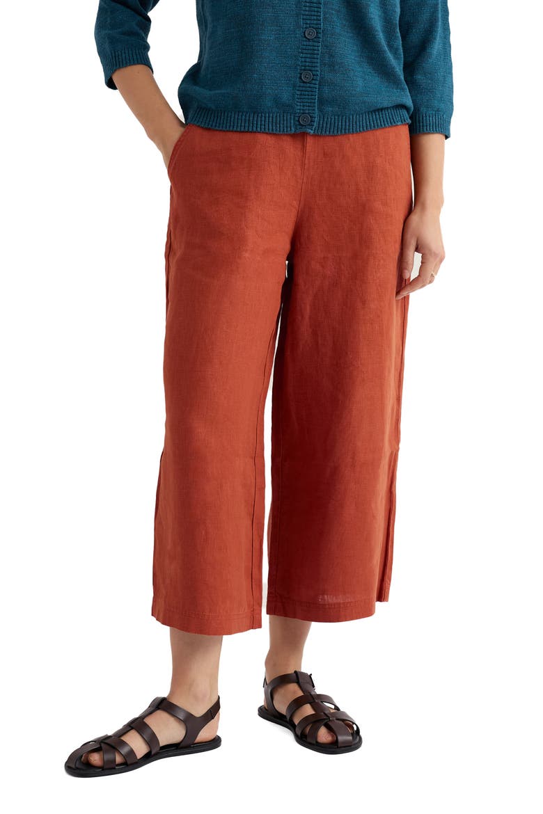 Merrivale Linen Culottes, Main, color, OAR
