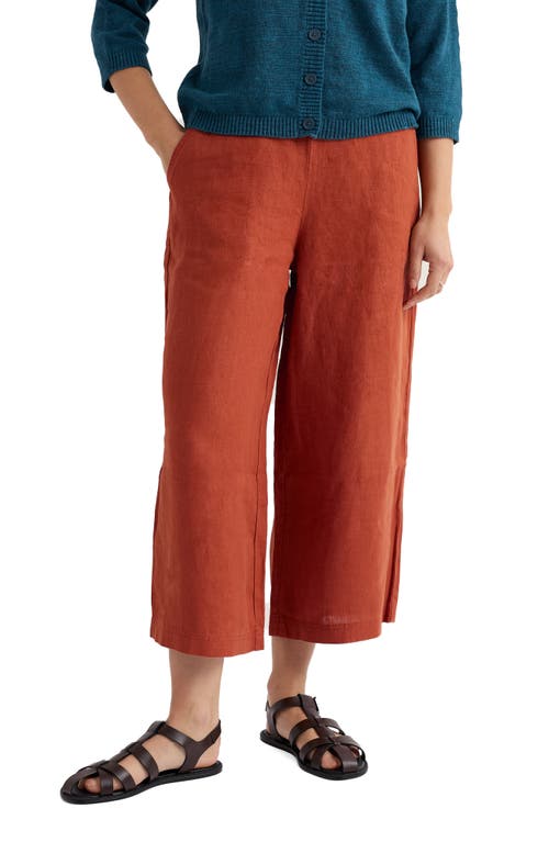 Seasalt Cornwall Merrivale Linen Culottes In Brown