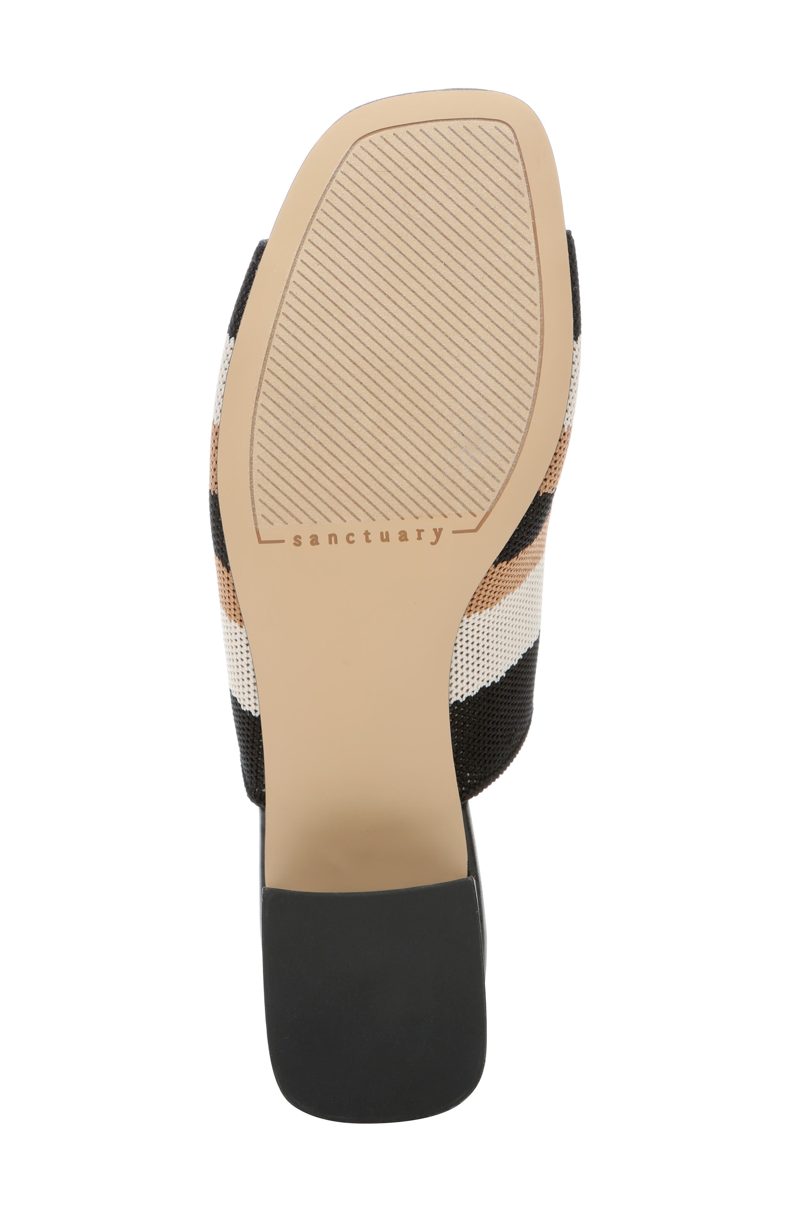 Sanctuary Rumble Recycled Mesh Slide Sandal, Alternate, color, Black/ Milk/ Tan