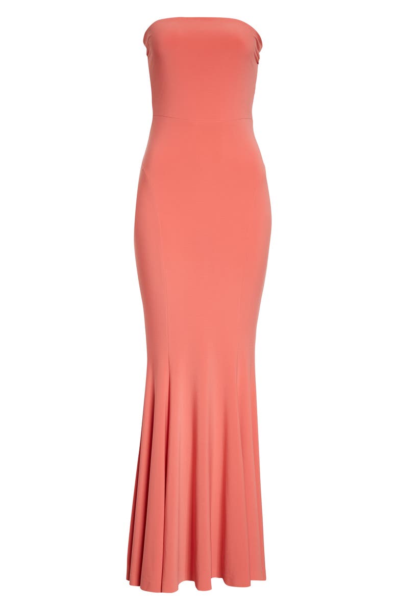 Norma Kamali Strapless Mermaid Gown, Alternate, color,