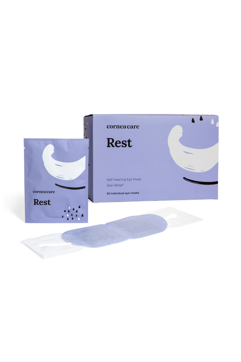 Rest Self Heating Warm Eye Compress - 3 Pack Bundle, Alternate, color, White