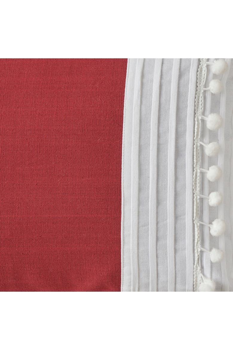 Stacia Throw Pillow, Alternate, color, Red