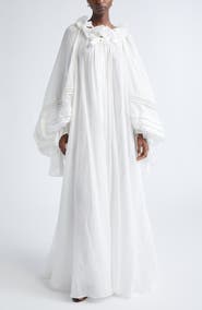 Zimmermann Rebellion Long Sleeve Corded Billow Ramie Maxi Dress