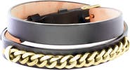 EFFY Men's Leather & Chain Bracelet