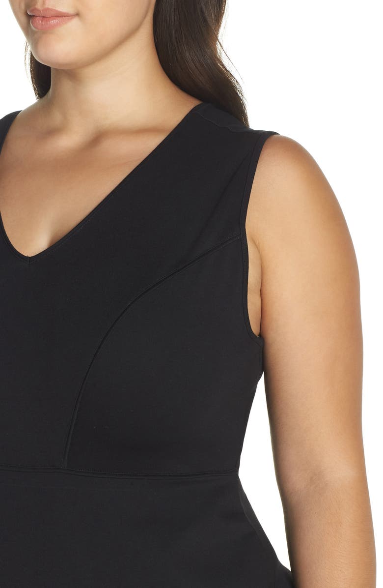 Lemon Tart Aliyah Wrap Skirt Body-Con Dress, Alternate, color, 