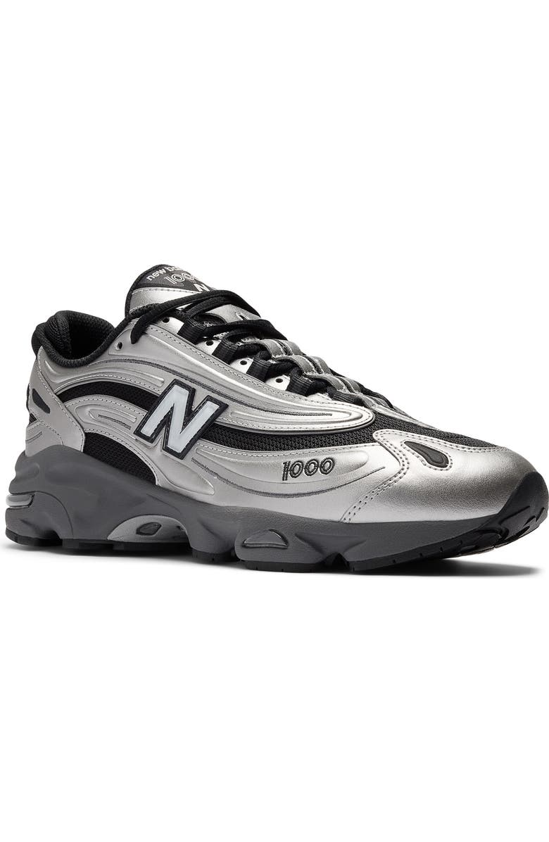 New Balance Gender Inclusive 1000 Sneaker, Main, color, Silver Metallic/ Green