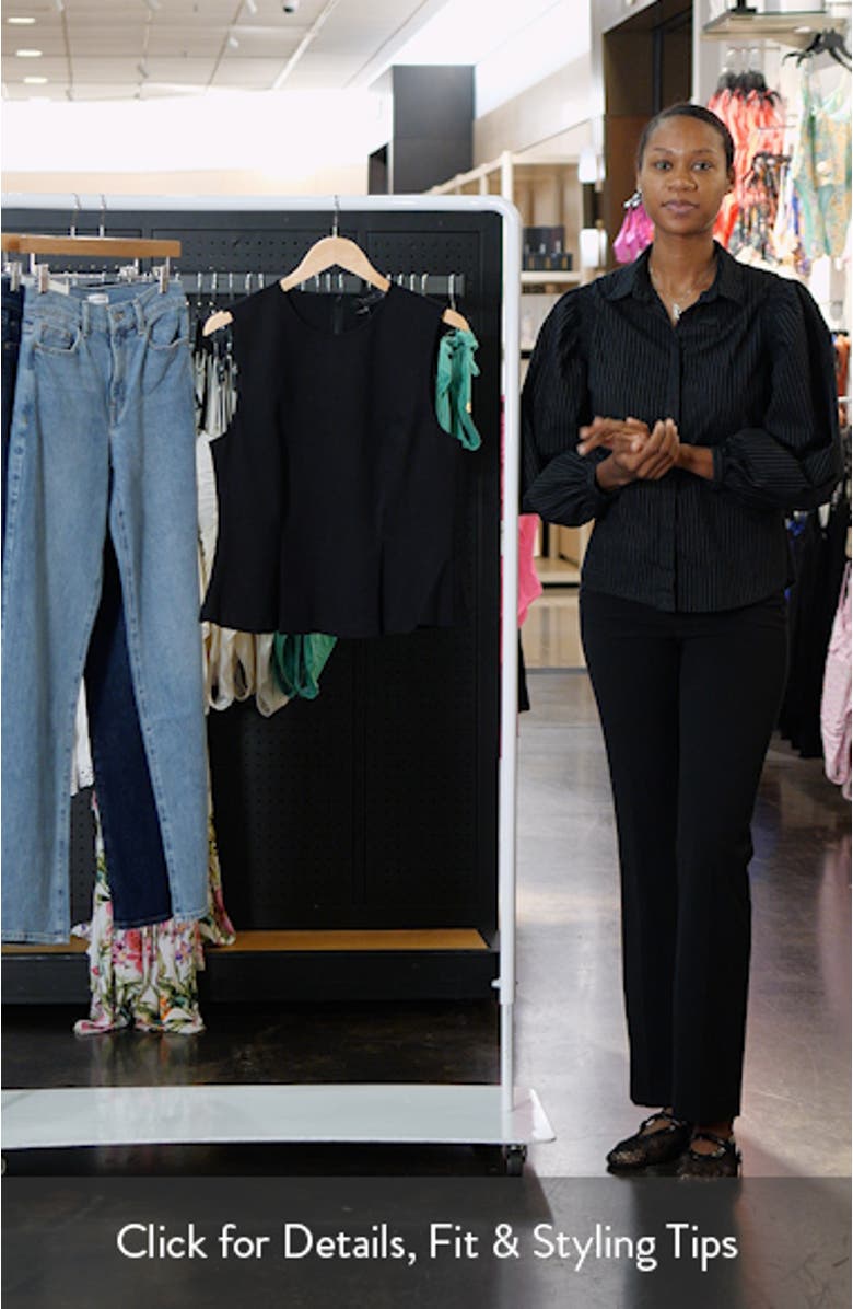 Peplum Ponte Knit Tank, sales video thumbnail