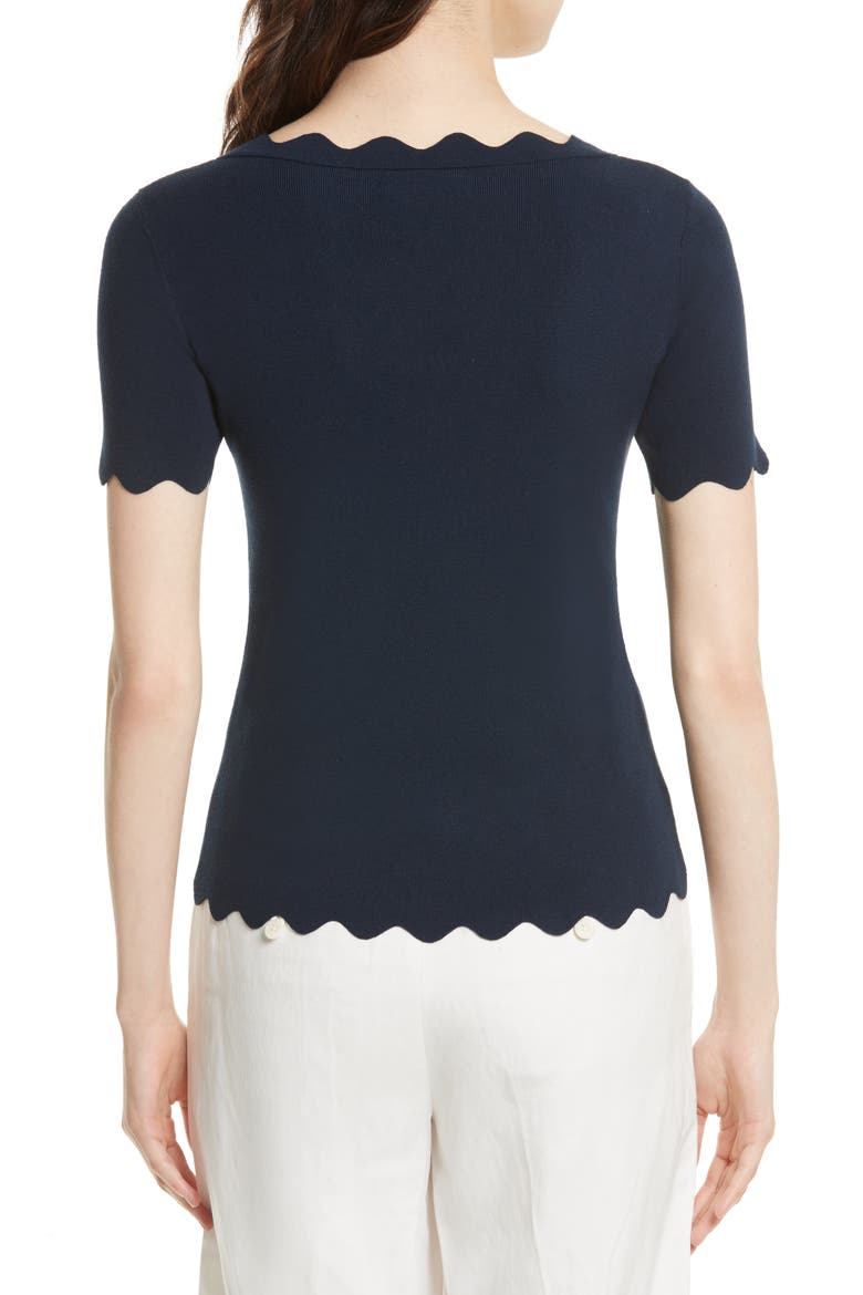 Scallop Top, Alternate, color, NAVY