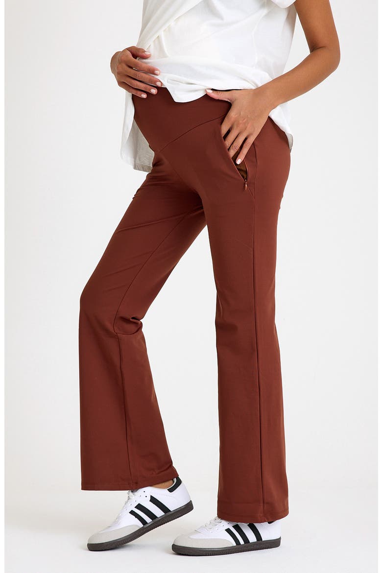Ultimate Comfort Warm Flare Pants, Alternate, color, CAPPUCCINO