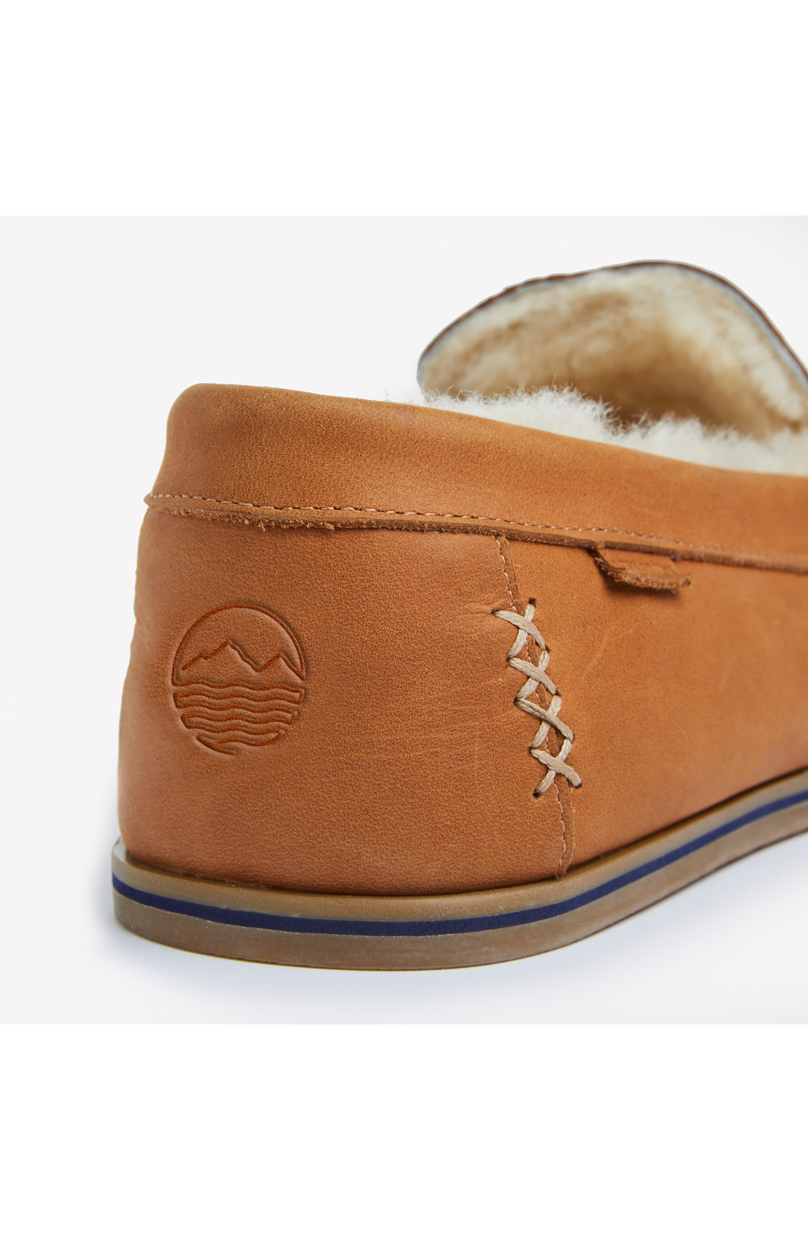 hari mari Hacienda LX Genuine Shearling Lined Slipper, Alternate, color, Chestnut