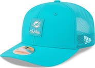 New Era Men's New Era Aqua Miami Dolphins 2025 Sideline  9SEVENTY Trucker Adjustable Hat