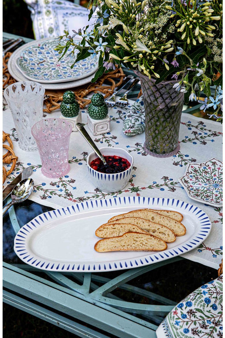 Sitio Stripe Hostess Tray, Alternate, color, DELFT BLUE