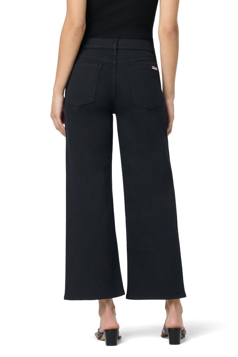 Rosalie Wide Leg Ankle Jeans, Alternate, color, BLACK HERRINGBONE