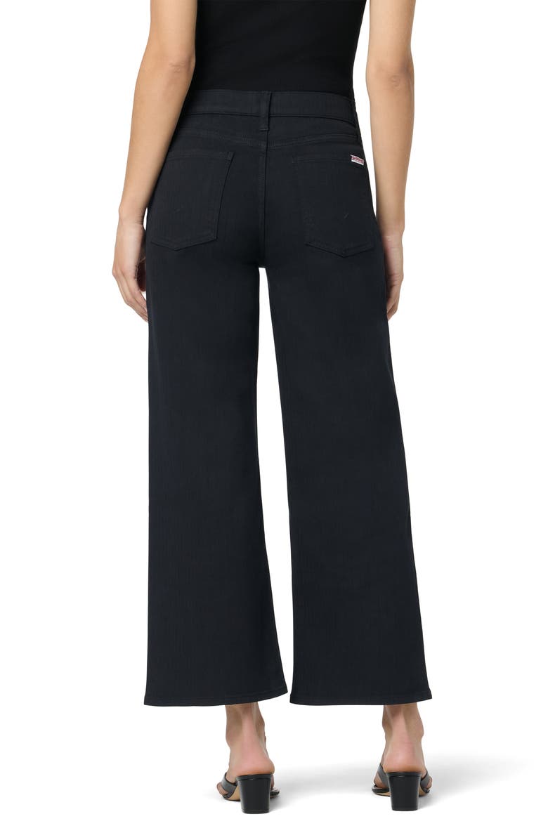 Hudson Jeans Rosalie Wide Leg Ankle Jeans, Alternate, color, Black Herringbone