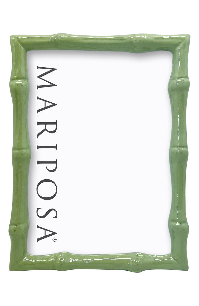 Mariposa Green Sand Cast Aluminum Picture Frame, Alternate, color, Green