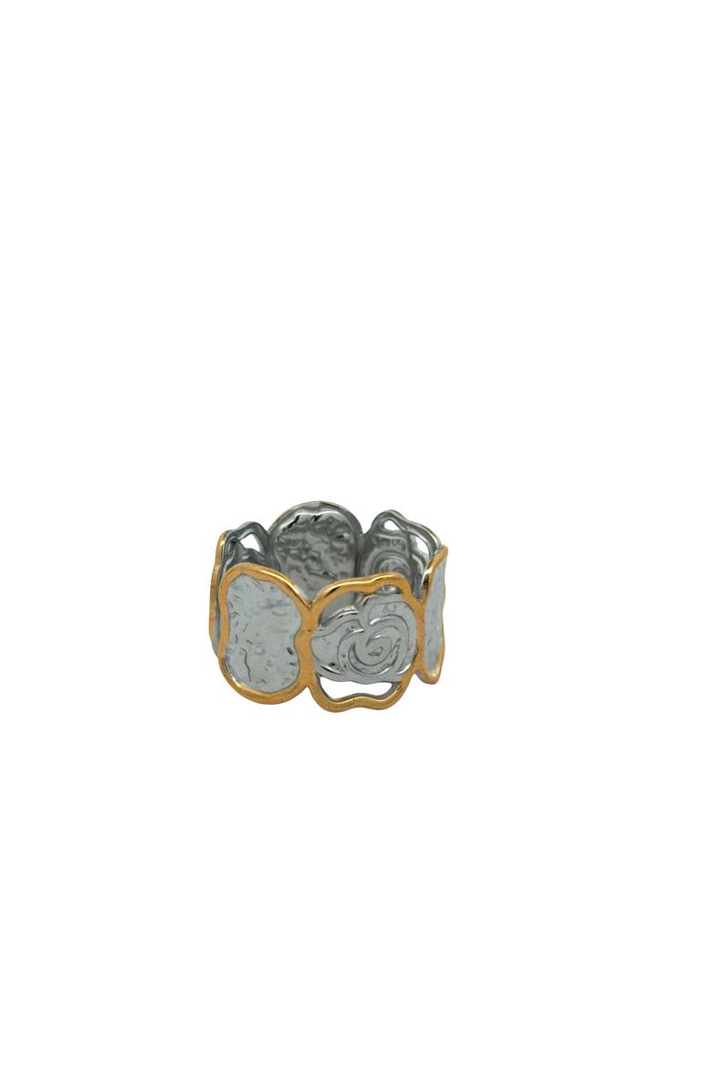 Rose Petal Open Ring, Alternate, color, yellow