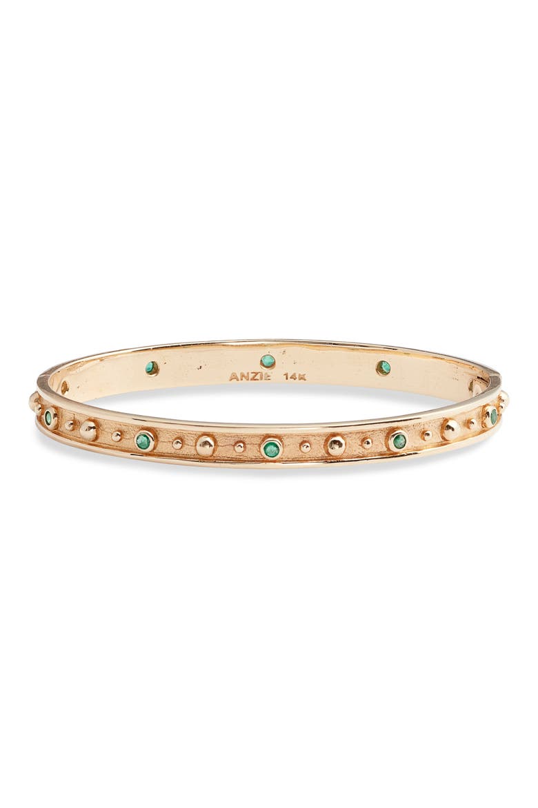 Dew Drop Méditerranée Bangle Bracelet, Main, color, EMERALD