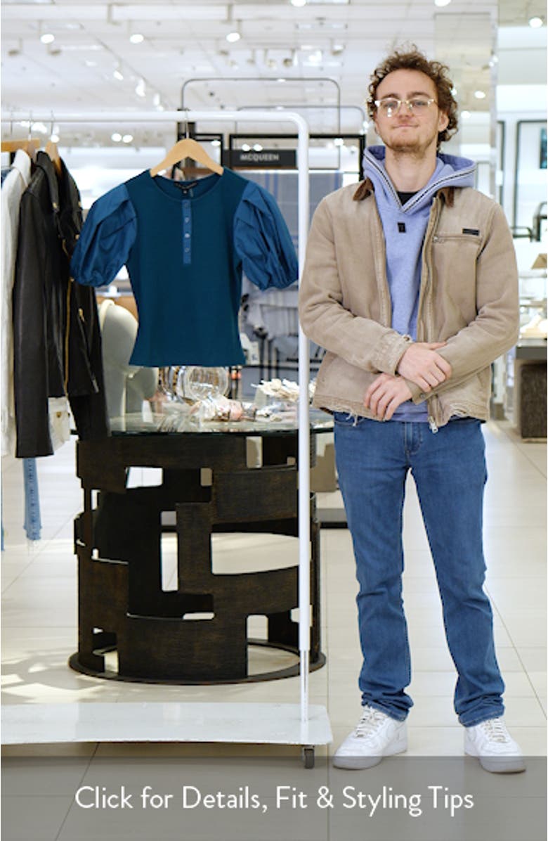 Puff Sleeve Henley, sales video thumbnail