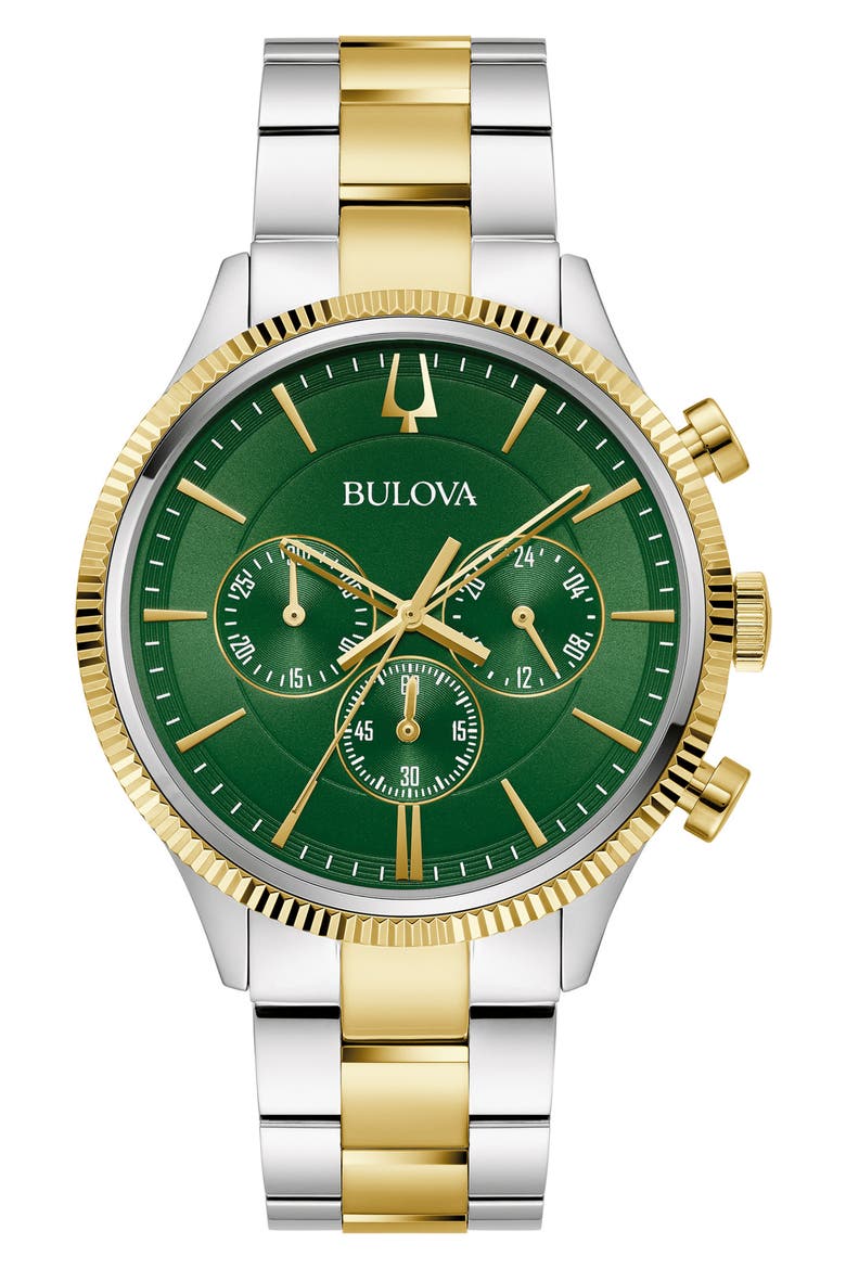 Chronograph Bracelet Watch, 42mm, Main, color, TWO TONE