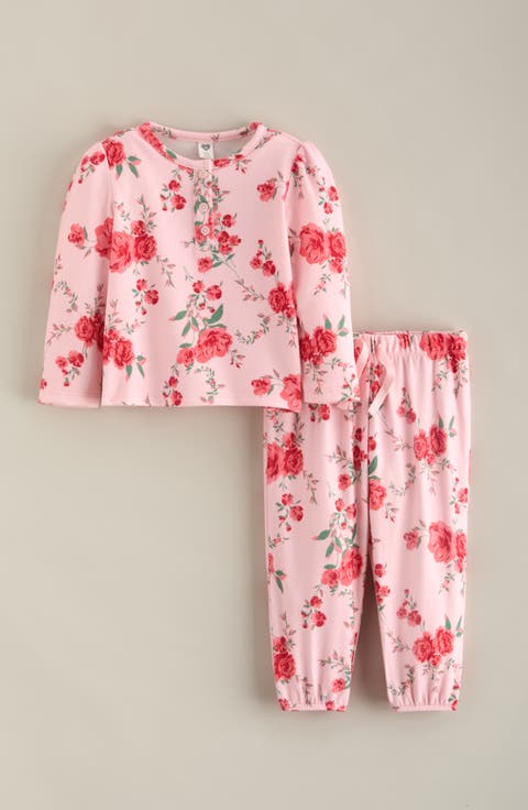 Hacci Top and Jogger Pants Set