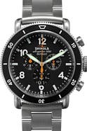 Shinola The Black Blizzard Chronograph Interchangeable Strap Watch, 48mm