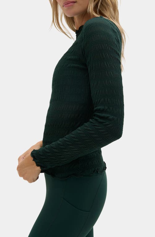 Halfdays Ynes Texture Top In Green