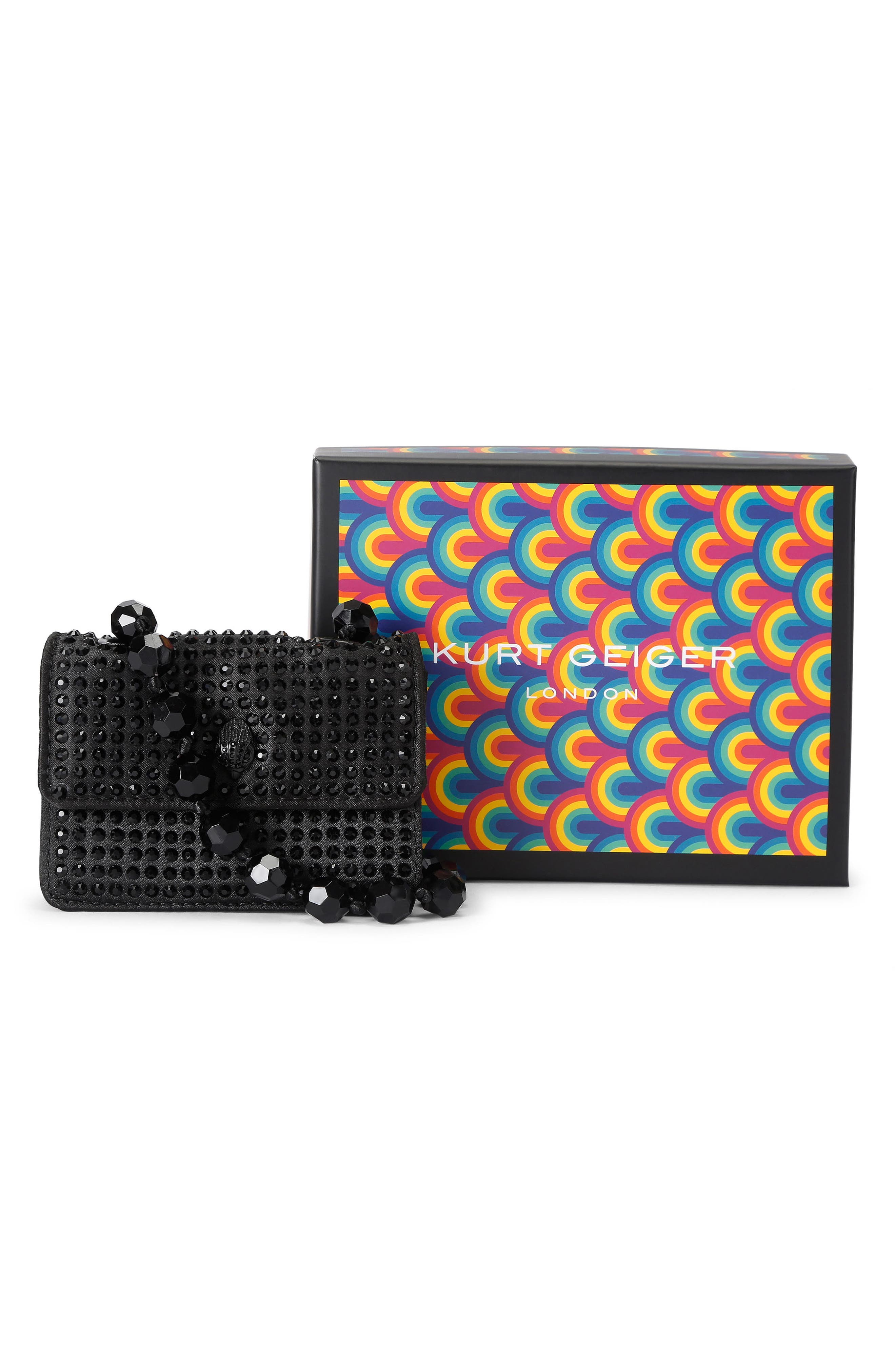 Micro Kensington Beads Quilted Crossbody Bag, Alternate, color, BLACK