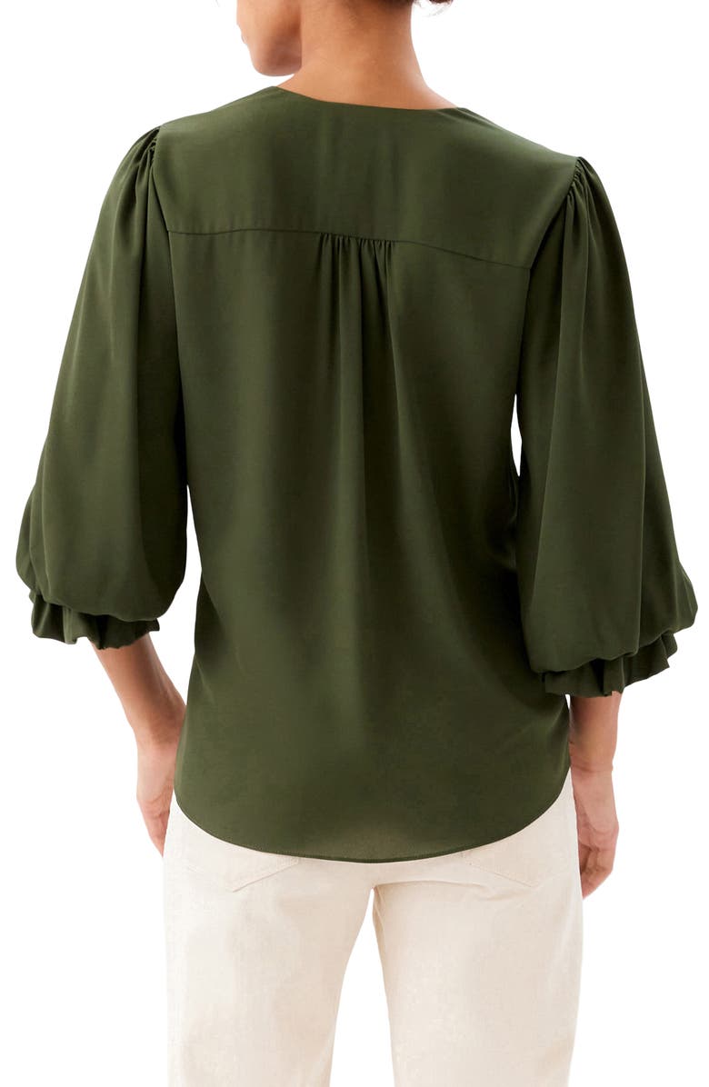 Karen Kane Crossover Hem Asymmetric Top, Alternate, color, Light Olive