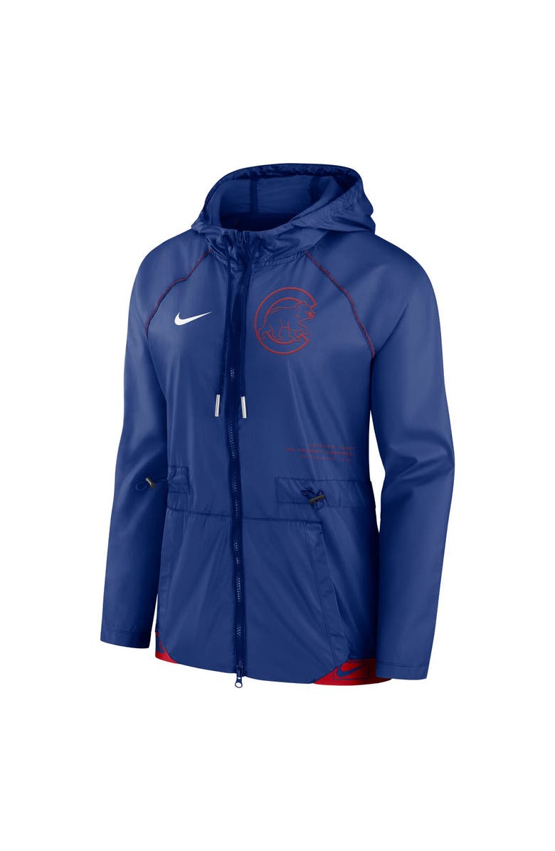 Nike Women's Nike Royal/Red Chicago Cubs Statement Raglan Full-Zip Hoodie Jacket, Alternate, color, Royal