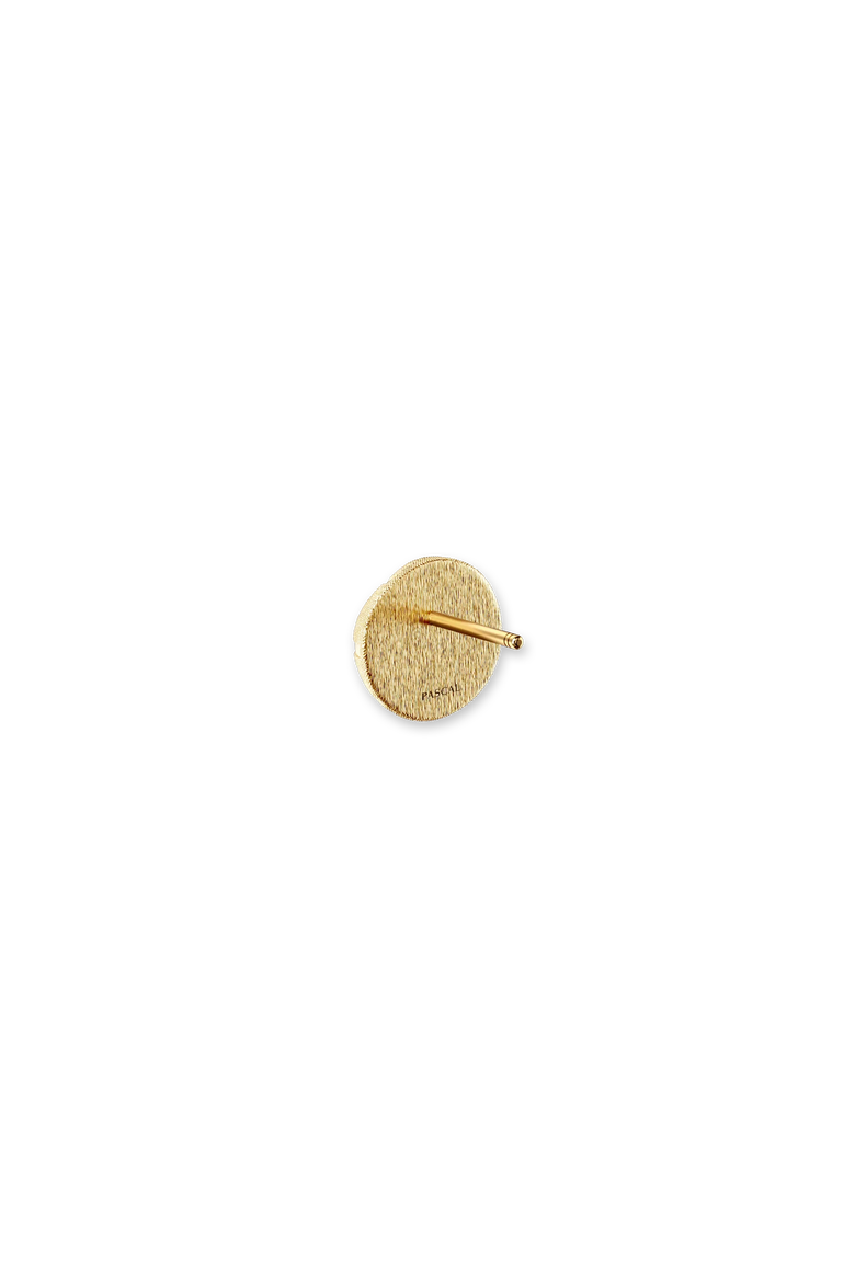 The Basketball Leaking Ball Diamond Earrings, Alternate, color, Gold / White Diamond