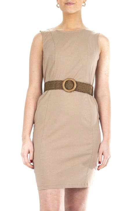 Belted Sheath Dress