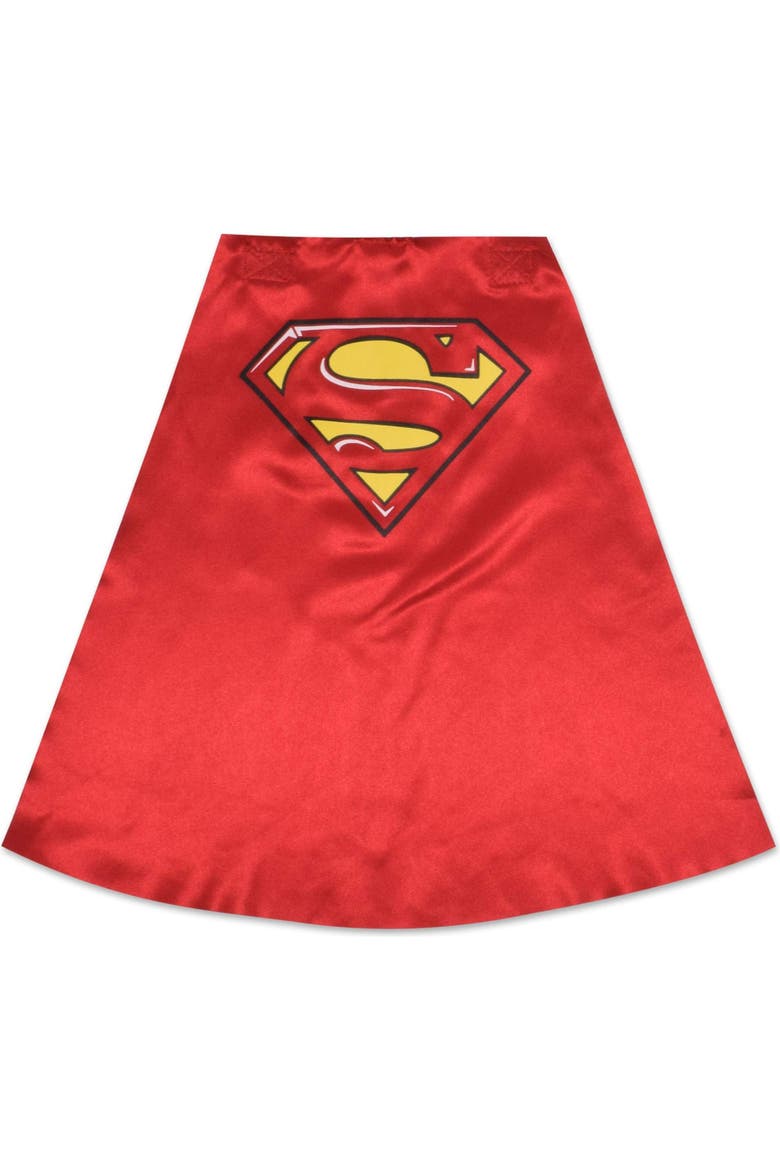 Justice League Superman One Piece Coverall with Cape, Alternate, color, Superman Blue