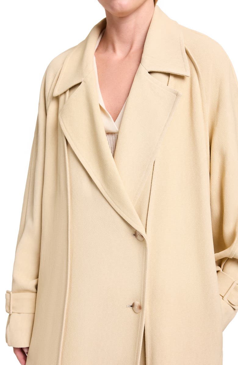 TWP Unfinished Business Double Breasted Trench Coat, Alternate, color, Moonlight