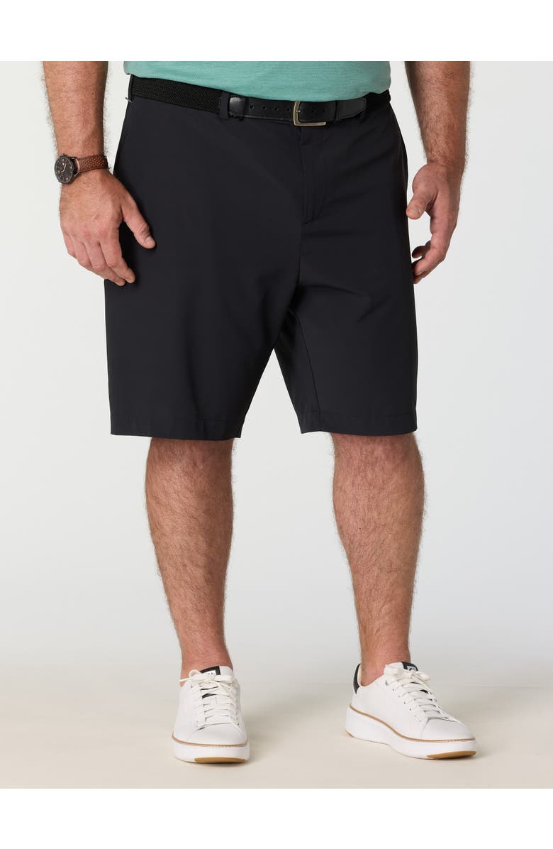 Callaway Big & Tall Premium Flat-Front Golf Shorts, Main, color, Caviar