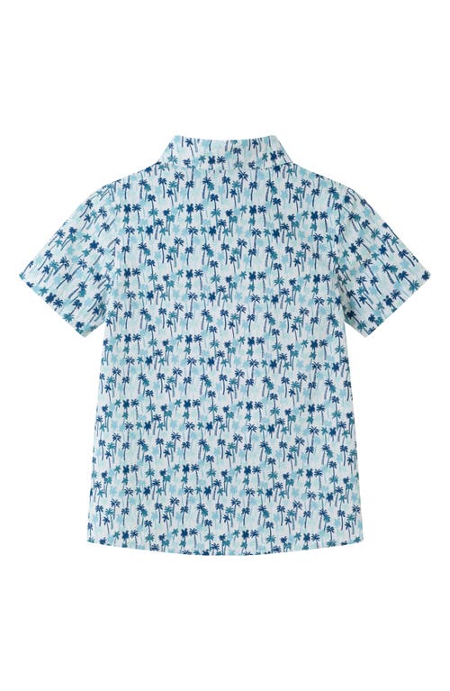 Andy & Evan Kids' Short Sleeve Cotton Button Down Shirt In White