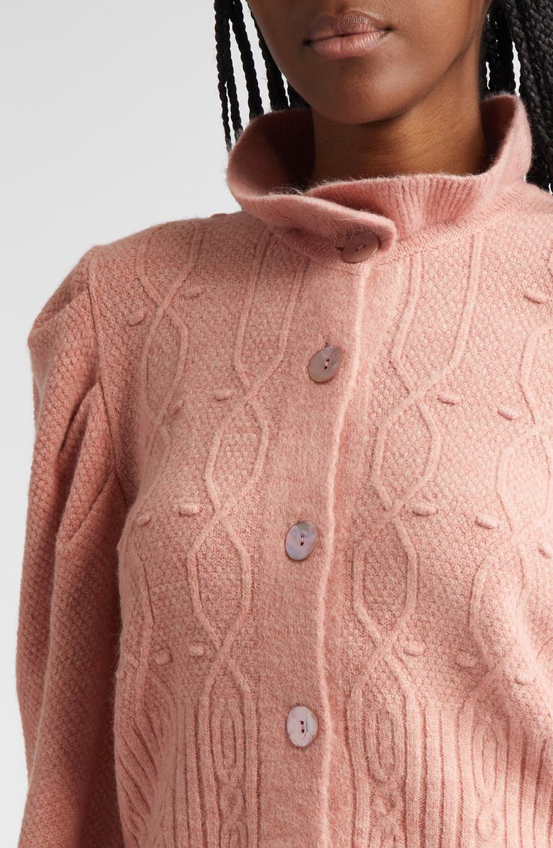 FARM Rio Ruffle Cardigan, Alternate, color, 