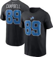 Nike Men's Nike Dan Campbell Black Detroit Lions Retired Player Name & Number T-Shirt