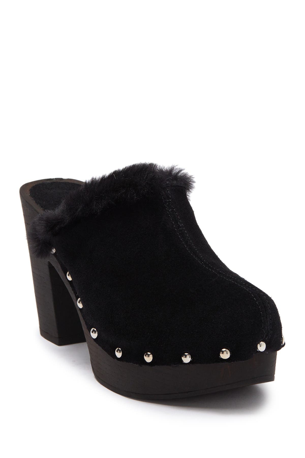 Charles David Limited Faux Fur Clog, Main, color, 