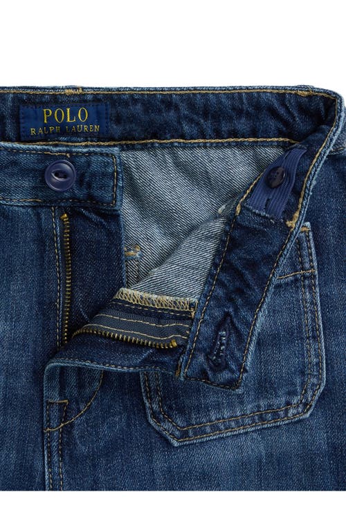 Polo Ralph Lauren Kids' Wide Leg Denim Jeans In Brown