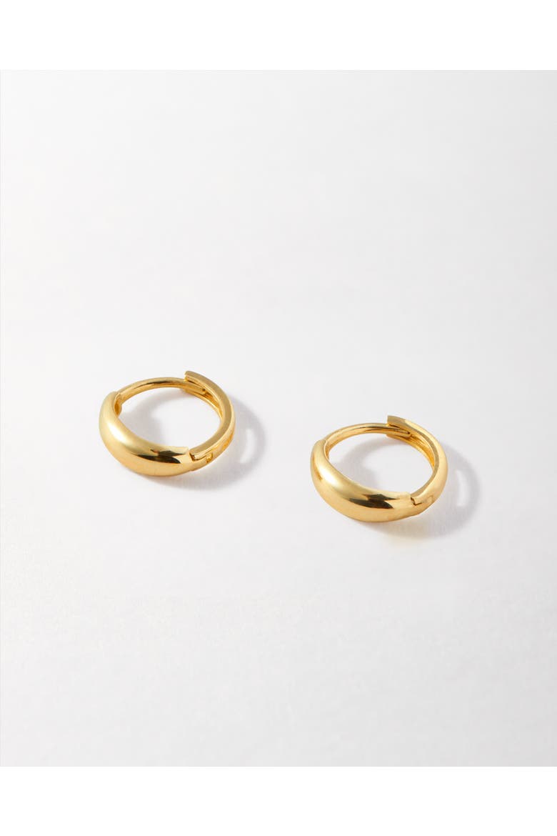 Bold Huggie Earrings, Alternate, color, Gold