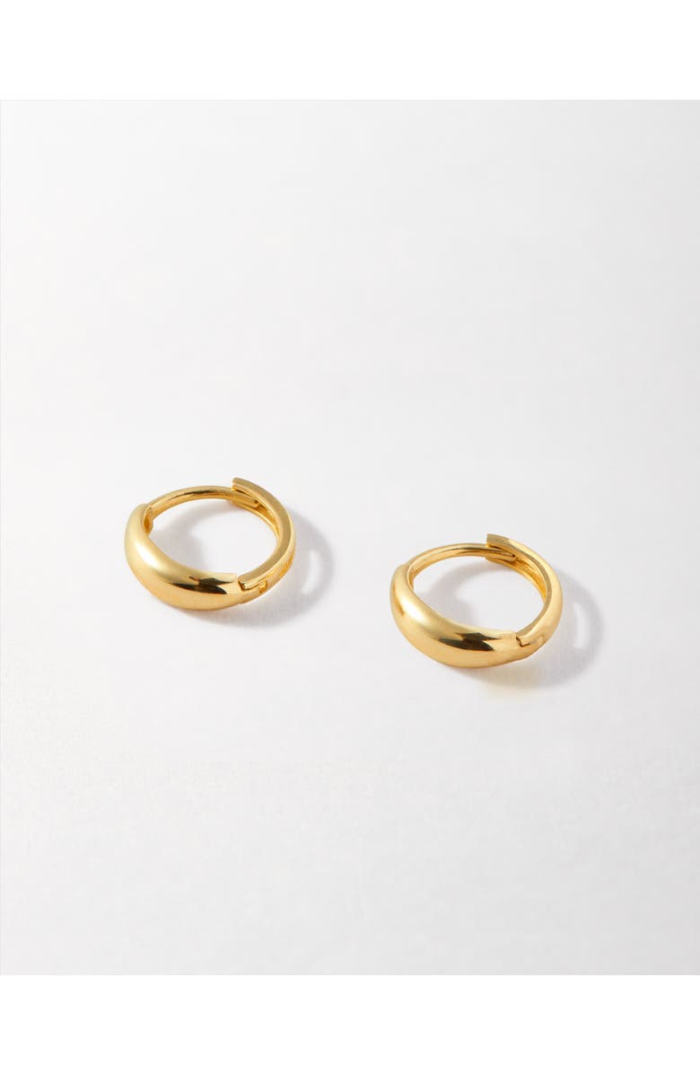 Edge of Ember Bold Huggie Earrings, Alternate, color, Gold