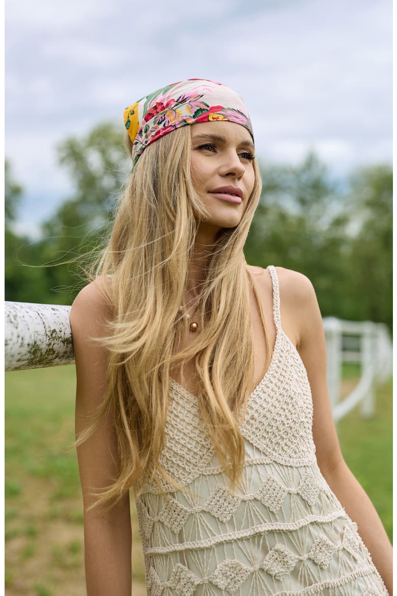 Open Weave Crochet Cover-Up Dress, Alternate, color, IVORY