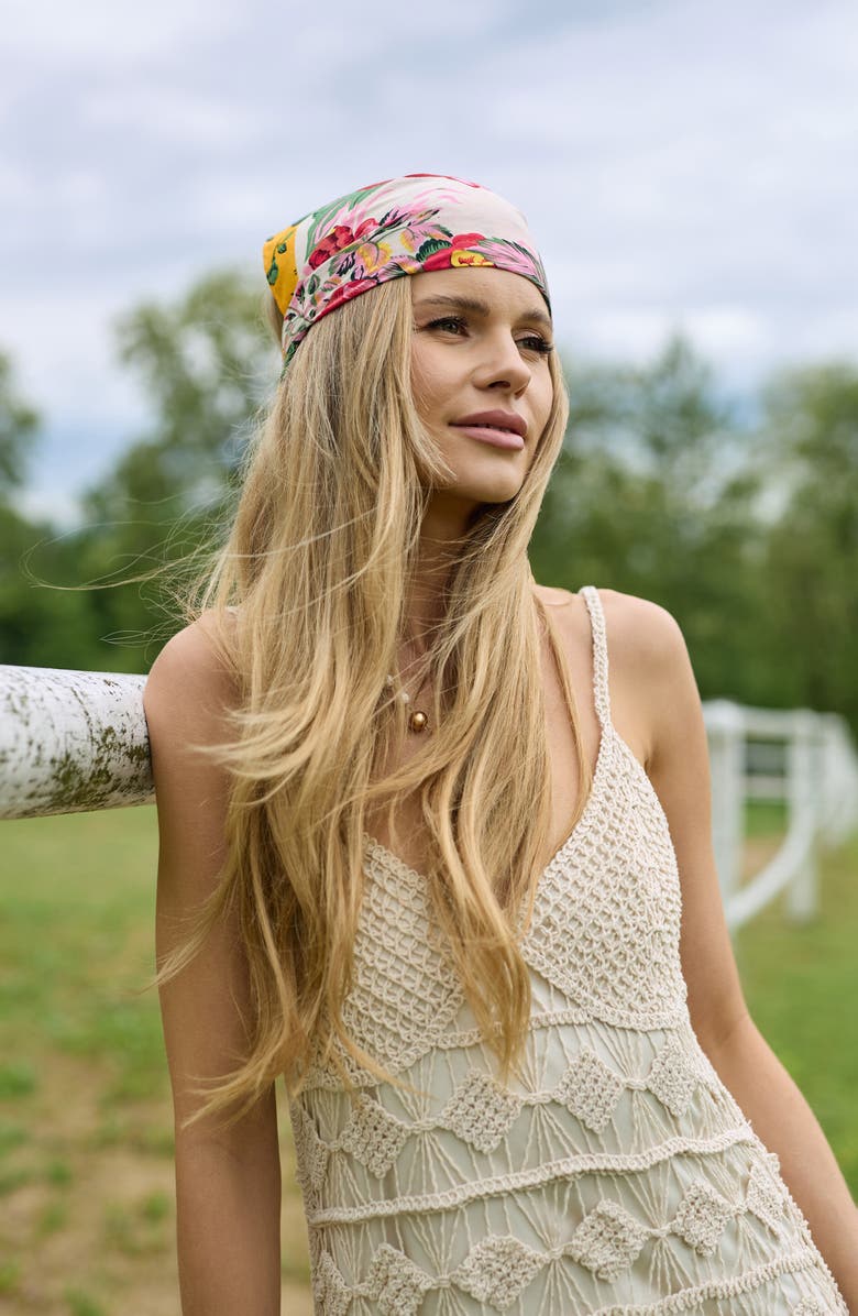 SAACHI Open Weave Crochet Cover-Up Dress, Alternate, color, Ivory